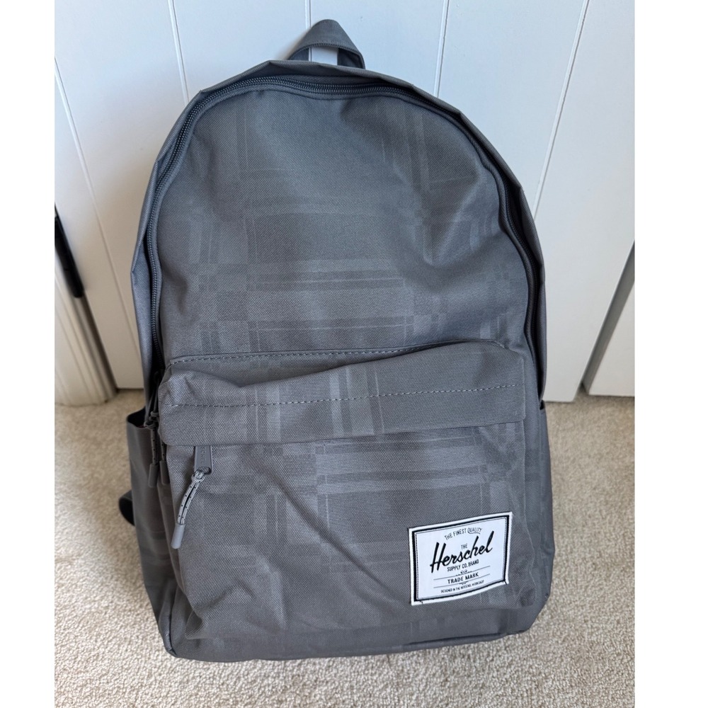 Herschel Supply Co Backpack Unisex OS Grey Tonal Plaid Classic Daypack Bag
